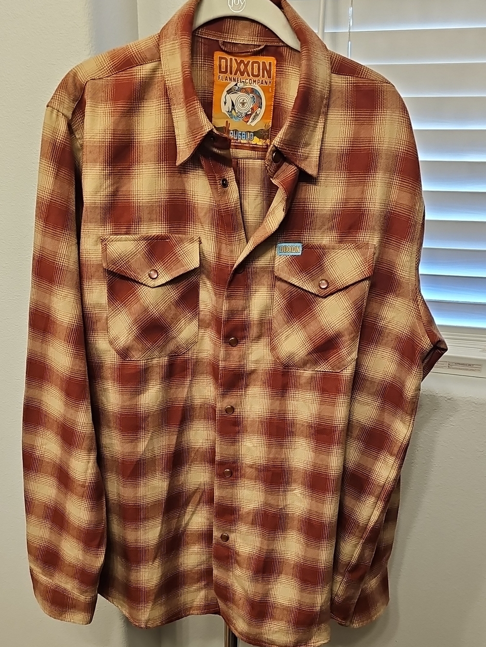 Dixxon Flannel Pueblo Men’s Large Long Sleeve Snap Button Down